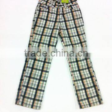 2015 New Style Fashion Plaid Lady Pants