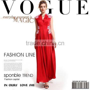 Best Long Black Colors Women Dress Embroidered Plain Evening Dress photo-2