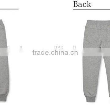 cheap men women custom printing leisure sport pants with draw string bottom