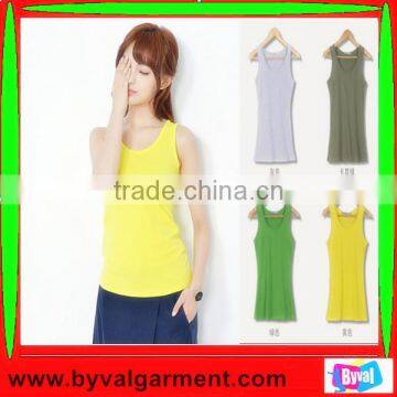 Wholesale OEM 100% cotton sleeveless t shirts , plain dry fit casual sports t shirts women