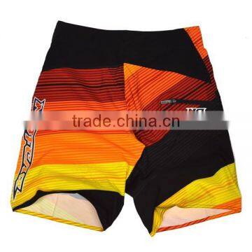 Orange Color 150g Meach Microfiber Men's Casual Board Shorts photo-2
