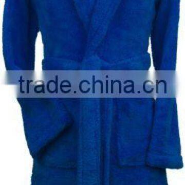 Custom Super Soft Cheap Adults Coral Fleece Bathrobe photo-3