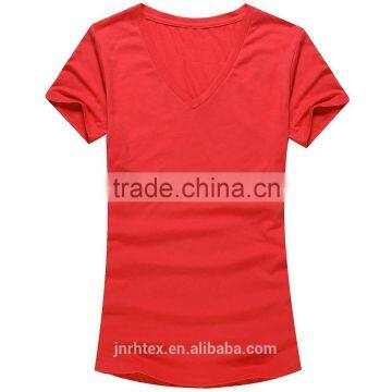 Plain no Brand V-neck T-shirt for Women photo-2