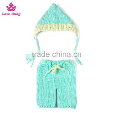 Handmade knitted crochet sets infant newborn baby photo props LBP20160218-30