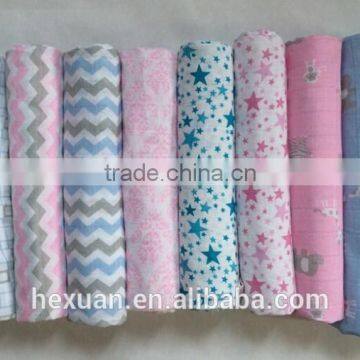 many designs you can choose ,hot sales 100% bamboo baby muslin swaddle blanket