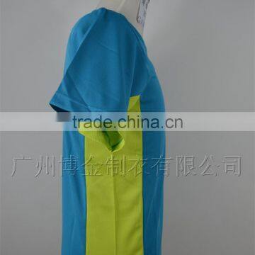 Dry Fit Mens t Shirt Sport Wear Blue and Green Color