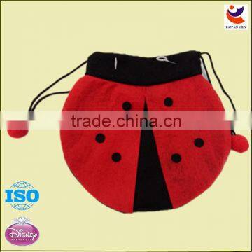 EN71 2014 brushed material party decoration party ladybug gift candy bags