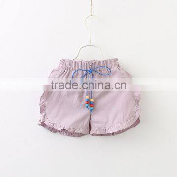 Wholesale Summer Solid Color Hot Sale Baby Girl Cotton Shorts photo-3