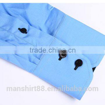 Cotton Fabric Shirt Double Collar Wedding Dress Latest Dress Shirt New Designs photo-3