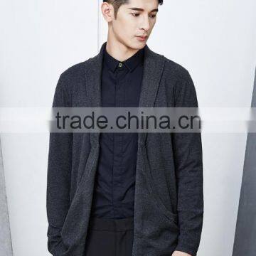 New Ideas Collar Wrap Grey Cashmere Knit Cashmere Sweater Mens for Sale photo-2
