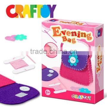 Children crafts Sewing kit felt mini bag evening bag low price