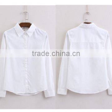 The Summer of New Simple Pure Color Joker Three Quarter Sleeve Fashion Decals Shirt photo-3