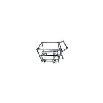 Adjustable Aluminum Assemble Steel Pipe Rack Hand Truck Trolley ODM / OEM