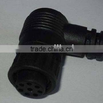 Circular standard size FF lock molding type right angle Waterproof Connector