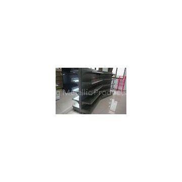 Supermarket Display Fixtures Commercial Shelving Units With 3 Hook Bracket