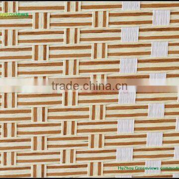 Folding Paper Rope Wooden Frame Screen Canvas Printed Paper Rope Style Room Divider Screen GVSD002 photo-6