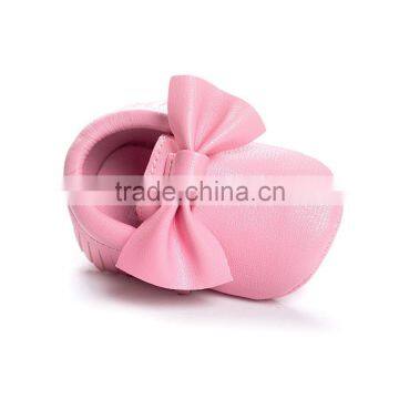 Foreign Trade Bow Soft Bottom Shoes 5107 Baby Shoes and Tassels