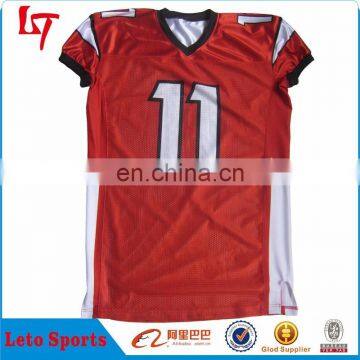 Custom full dye sublimation American football jersey Capless sleeve