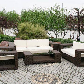 Luxury Outdoor Lounge Furniture UV Resistant Anti-UV Commercial