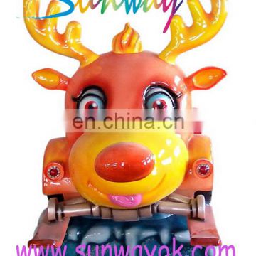 Factory price for amusement machine in theme park square with Deer Sledge