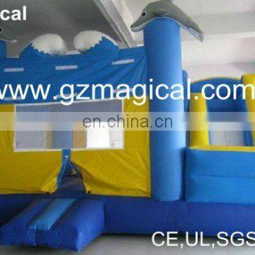 happy kids bouncy castle combo prices, inflatable combo house slide