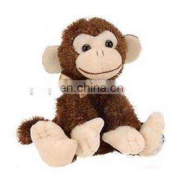 10inch Big smile and sitting plush monkey for Baby gift