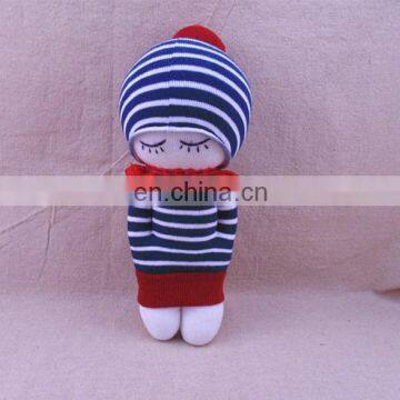 DIY Girl Doll Sock Knitted Toy Valentines Day Gift Best Soft Toy photo-2