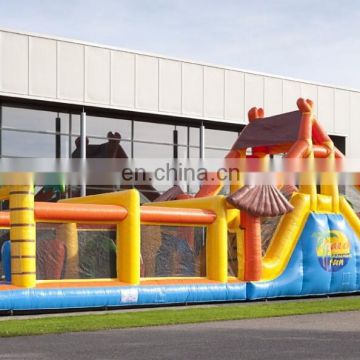 obstacle run course beach inflatables /obstacle run beach