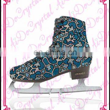 Aidocrystal Hot selling best price China manufacturer oem blue figure skating ice shoes