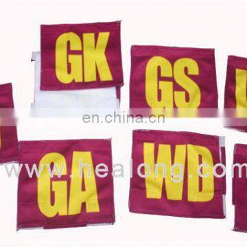 Healong dye sublimated Best Netball Bibs cotton