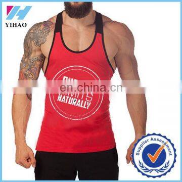 Yihao Trade assurance men clothing sleeveless fitness sportwear gym vest stringers