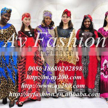 Wholesale African Plus Size Clothing Silk Kaftans Designs Dress for Women photo-3