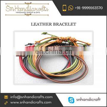 Contemporary Designs of Wire Shaped Leather Bracelet for Mass Purchase