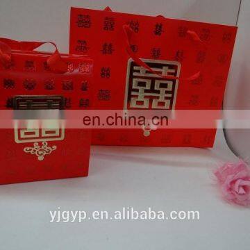 Factory Directly !Promotional Customized Lovely Red Paper Box With Gold Stamp photo-6