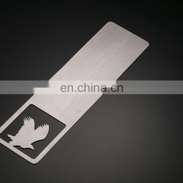 Light rectangle metal bookmark custom