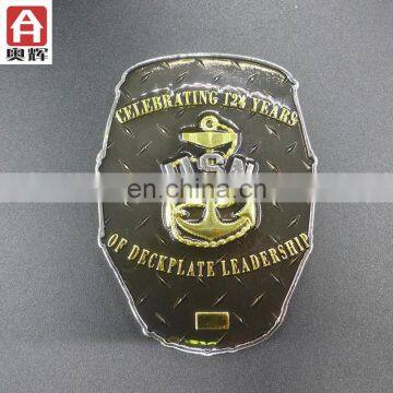 Good quality antique gold gold plating car badges for sale