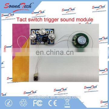 Tact switch trigger pre-recordable sound module