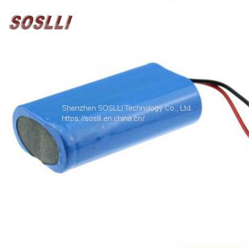 SOSLLI 18650 7.4V 5200mAh 2S2P rechargeable lithium ion battery pack