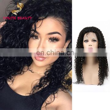 Cheap BRAZILIAN human virgin 9A grade hair full lace wig in deep curly raw unprocessed hair