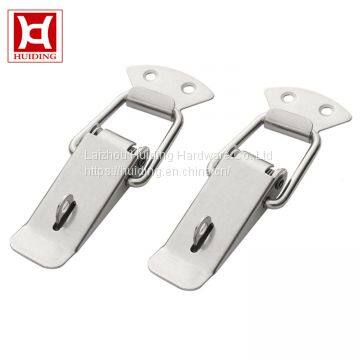 Stainless steel box spring loaded toggle latch chest trunk latch catches hasps