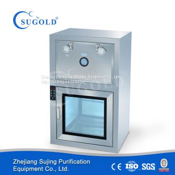 Dynamic HEPA embedded SS304 tempered glass Pass box