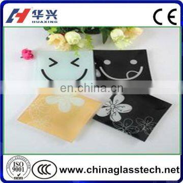 High Strength Square Tempered Decorative Glass Plate