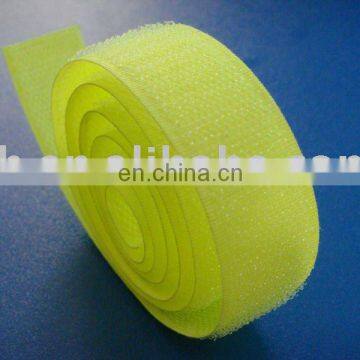 yellow hook and loop fastener tape