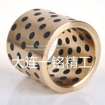 JDB650 Copper-based Solid Mosaic Self-lubricating Bearing JDB-650 Oil-free Graphite Copper Sleeve photo-2