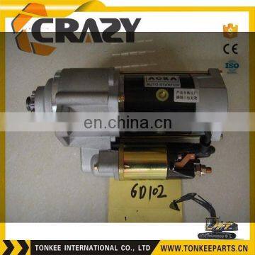 6D102 start motor for PC200-6 600-863-4110 ,excavator spare parts,6D102 engine parts