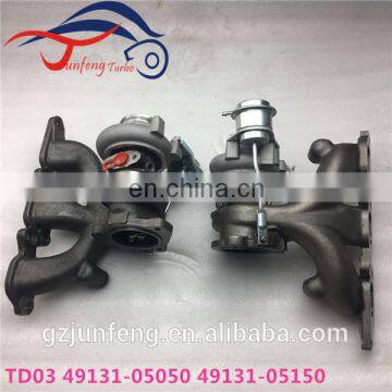 TD03 Bi Turbo 49131-05150 49131-05050 Twin Turbocharger for Volvo S80 XC90 N3P28FT Engine photo-2