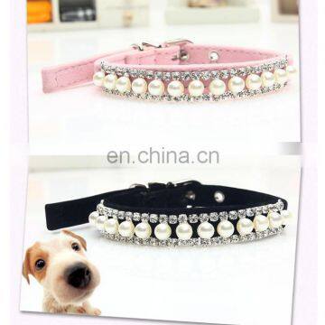 Pet Pearl Necklace Dog Collar Jewelry Rhinestone Pendant Teddy Cat Pet Accessories photo-5