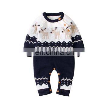 RTS Infant Toddler Christmas Romper Winter Sweater Romper photo-3
