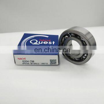 NACHI 6204 Bearing NACHI Open Type Deep Groove Ball Bearing 6204 CM