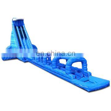 Riptide Double Lane Slip n Slide Tall Inflatable Waterslide Giant Commercial Blue Marble Water Slip and Slide photo-2